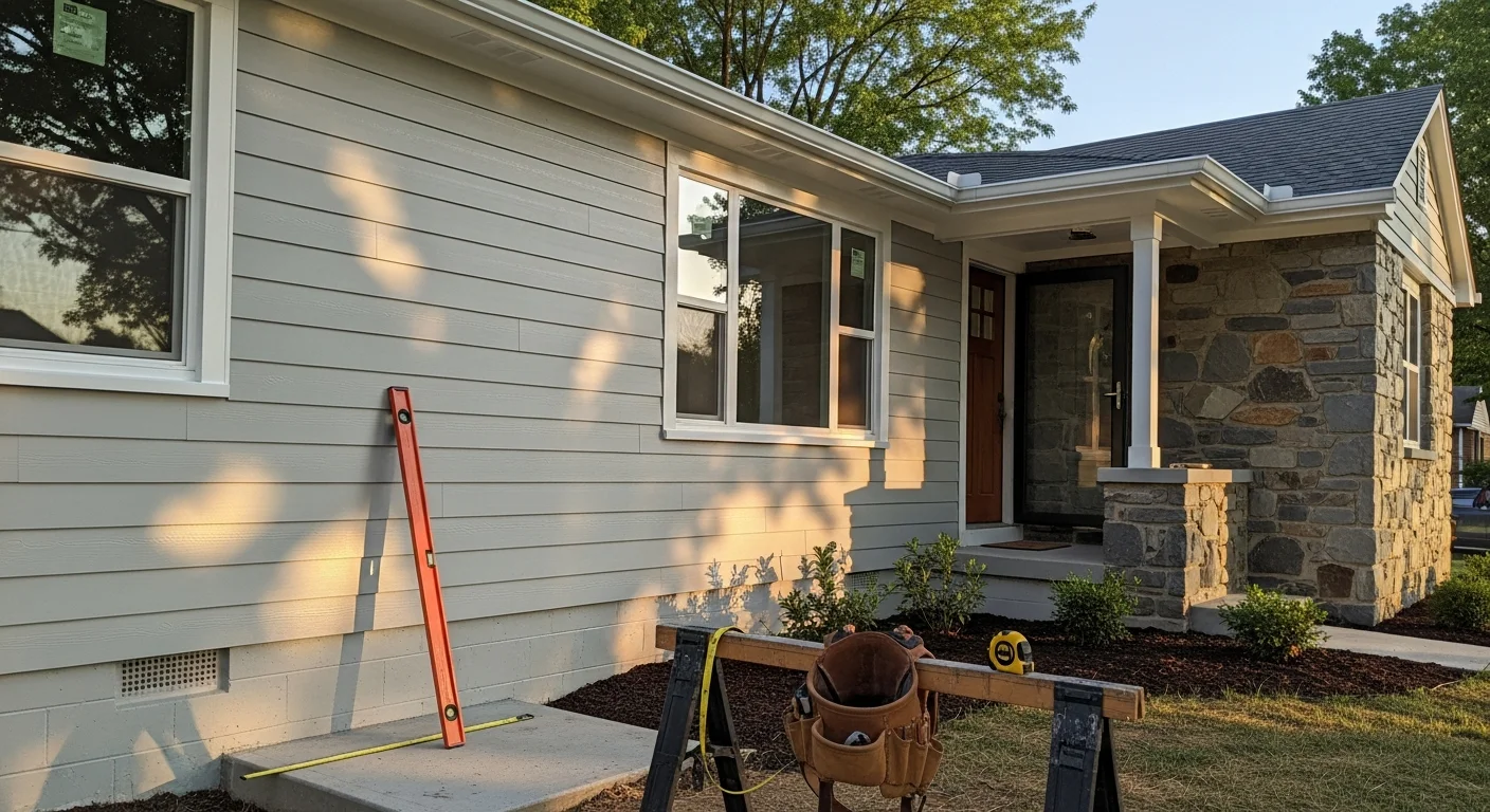 General contractor working on residential home construction project