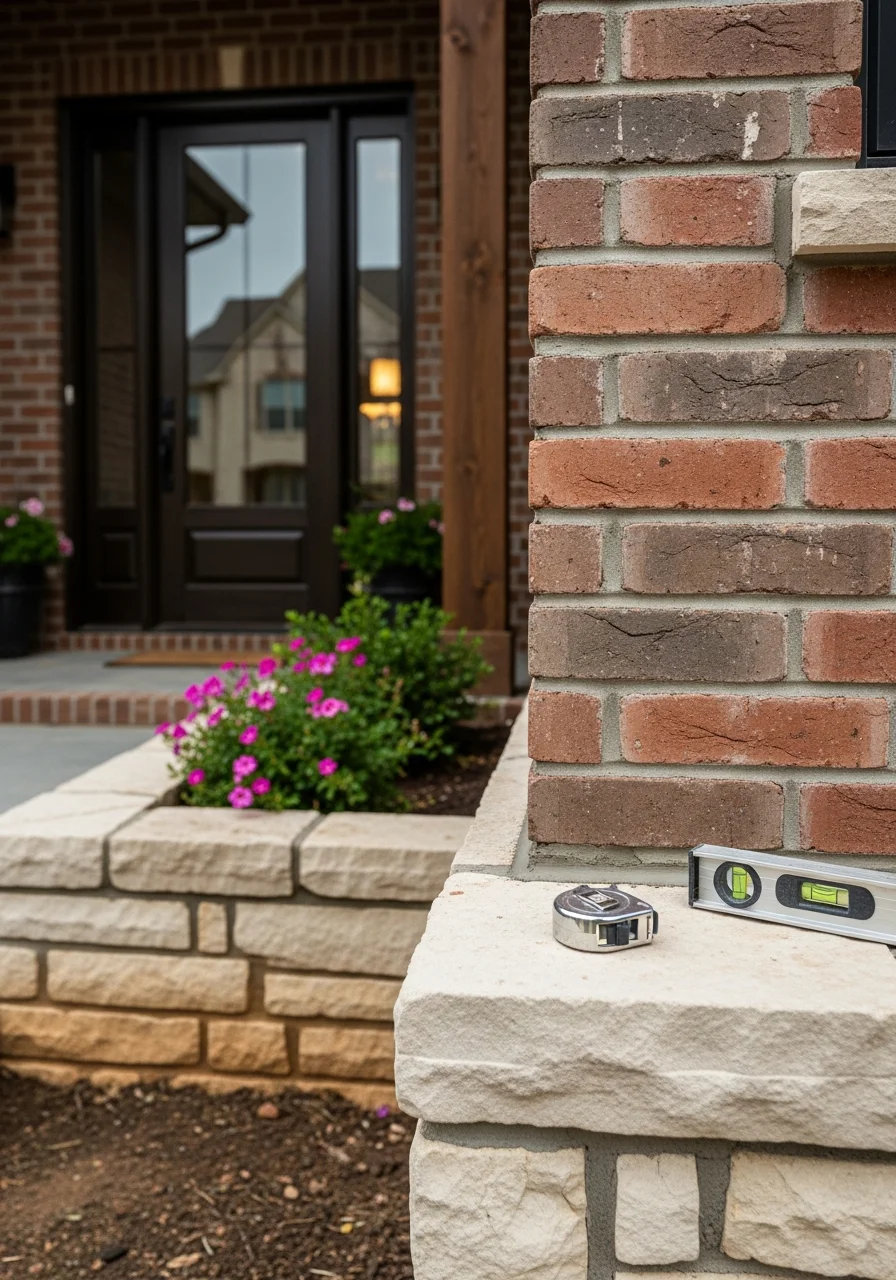 Close-up of professional workmanship on an Ozark home.